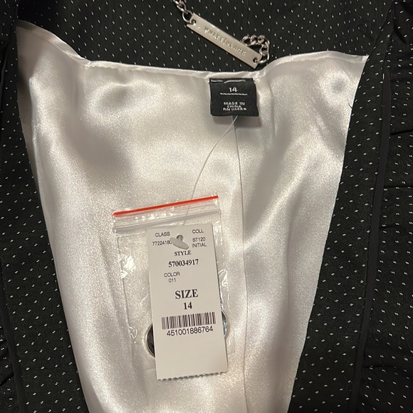 Black Polka Dot Women's Suit - Picture 3 of 9